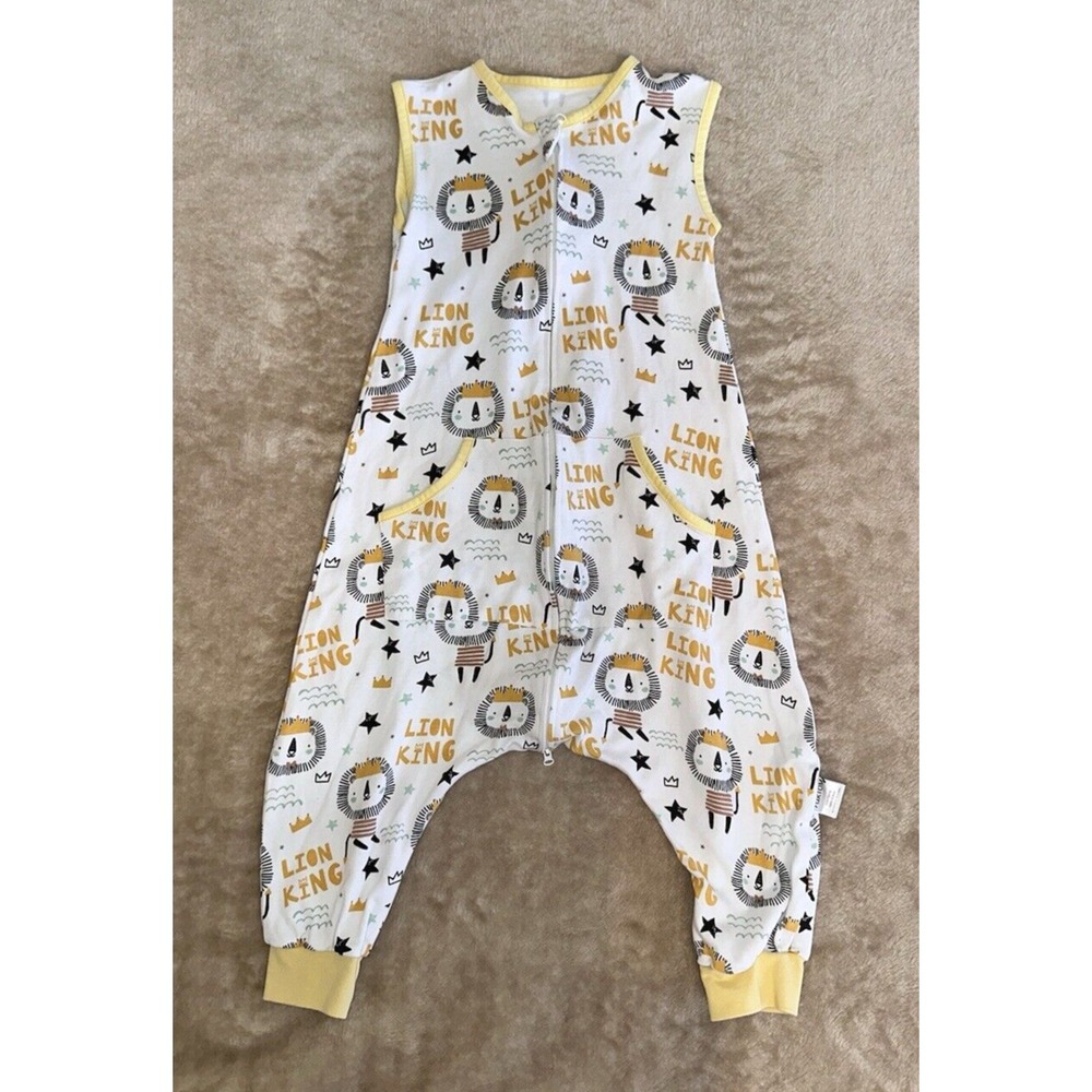 Furtom One Piece Size 2-3T Outfit Sleeveless Romper Lion King Pockets Overalls